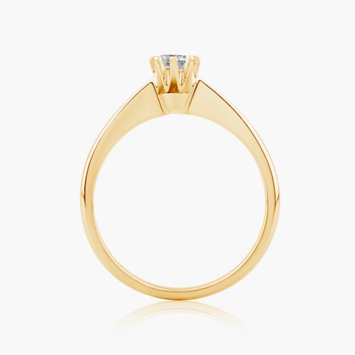 Pierścionek zaręczynowy Triumph of Love: złoty, diament